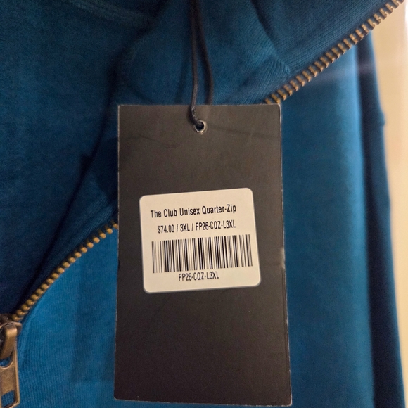 Burn Women's Teal Zip Up Top - Picture 2 of 2